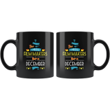 Best Film Makers are Born in December Gift Idea Black Coffee Mug