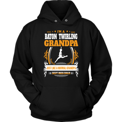 Baton Twirling Grandpa Hoodie
