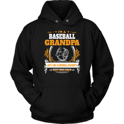 Baseball Grandpa Hoodie- Novelty Antiquing Quote
