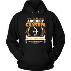 Archery Grandpa Hoodie- Novelty Antiquing Quote