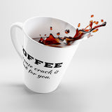 Coffee. Because Crack Is Bad For You Funny Latte mug 12 Oz