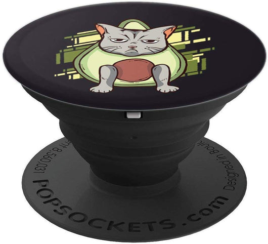 Cat Avocado Pop Socket