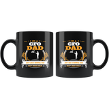 CFO Dad Black Coffee Mug Gift