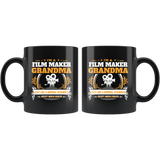 Film Maker Grandma Black Coffee Mug Gift