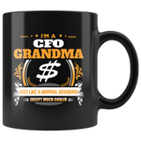 CFO Grandma Black Coffee Mug Gift