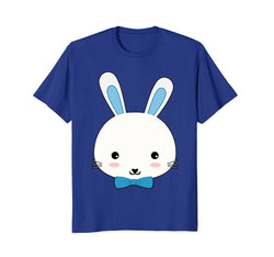Cute Kids Bunny Rabbit Face Easter Graphic Tee
