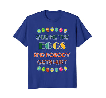 Cute Kids Give Me Eggs Easter Egg Graphic Tee