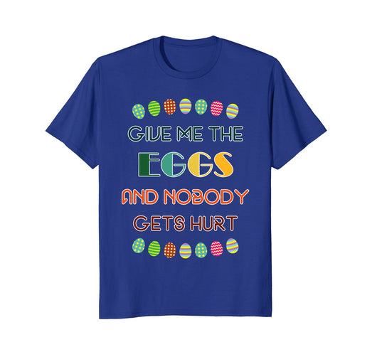 Cute Kids Give Me Eggs Easter Egg Graphic Tee