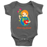 I Love My Planet Baby Earth Day Bodysuit Apparel