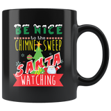 Funny Chimney Sweeper Christmas Gift Black Coffee Mug