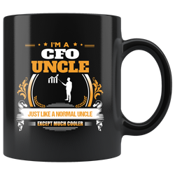 CFO Uncle Black Coffee Mug Gift