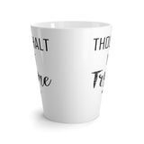 Thou Shalt Not Try me. Mom 24/7 Funny Latte mug 12 Oz