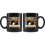 Emergency Medical Specialist Husband Black Coffee Mug Gift