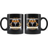 Emergency Medical Specialist Dad Black Coffee Mug Gift