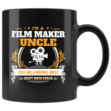 Film Maker Uncle Black Coffee Mug Gift