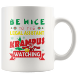 Be Nice To The Legal Assistant Krampus Is Watching Funny Xmas