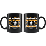 Film Maker Husband Black Coffee Mug Gift