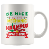 Be Nice To The Mechanic Krampus Is Watching Funny Xmas