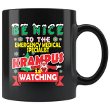 Funny Emergency Medical Specialist Christmas Gift Black Coffee Mug