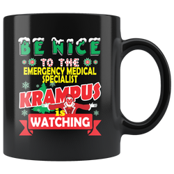 Funny Emergency Medical Specialist Christmas Gift Black Coffee Mug