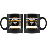 Emergency Medical Specialist Grandpa Black Coffee Mug Gift