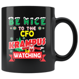 Funny CFO Christmas Gift Black Coffee Mug