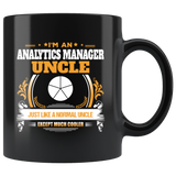 Analytics Manager Uncle Black Coffee Mug Gift