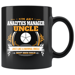 Analytics Manager Uncle Black Coffee Mug Gift