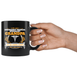 Emergency Medical Specialist Grandpa Black Coffee Mug Gift