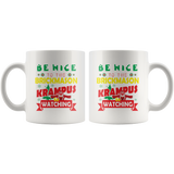 Be Nice To The Brickmason Krampus Is Watching Funny Xmas
