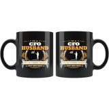 CFO Husband Black Coffee Mug Gift