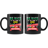 Funny CFO Christmas Gift Black Coffee Mug