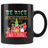 Funny Emergency Medical Specialist Christmas Gift Black Coffee Mug