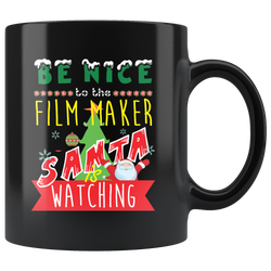 Funny Film Maker Christmas Gift Black Coffee Mug