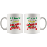 Be Nice To The Logger Krampus Is Watching Funny Xmas