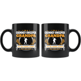Chimney Sweeper Grandpa Black Coffee Mug Gift
