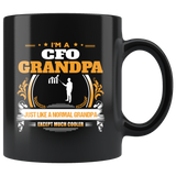 CFO Grandpa Black Coffee Mug Gift