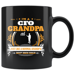 CFO Grandpa Black Coffee Mug Gift