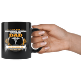 Emergency Medical Specialist Dad Black Coffee Mug Gift